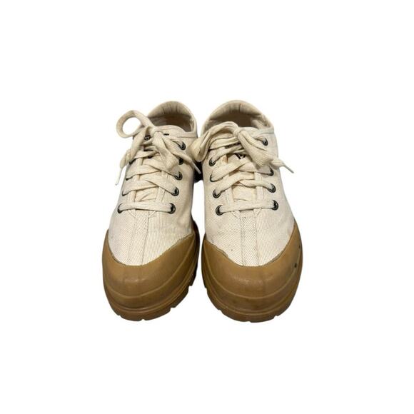 Vintage Retro Guess Cream Chunky Sole Lace Up Sneakers Womens 7.5 - Picture 2 of 10